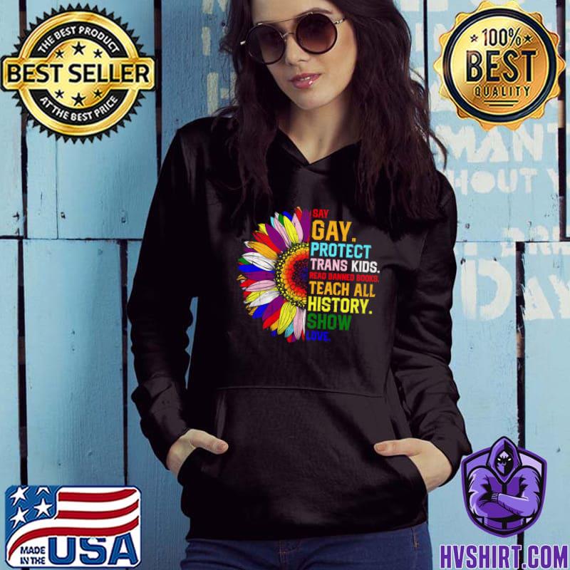 Vintage Say Gay Protect Trans Kids Read Banned Books Shirt, Social