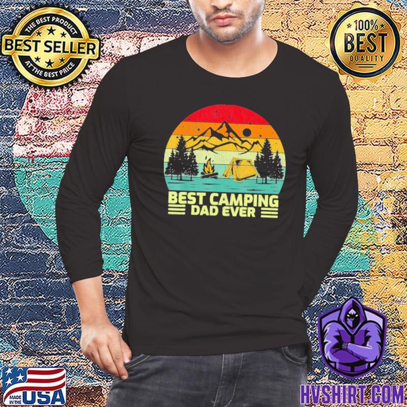 Vintage Best Camping Dad Ever Father shirt