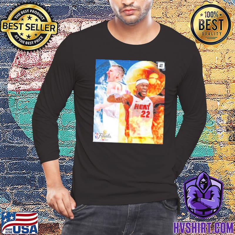 Jimmy Butler VS Nikola Jokic Denver Nuggets And Miami Heat 2023 NBA Finals  Shirt, hoodie, sweater, long sleeve and tank top