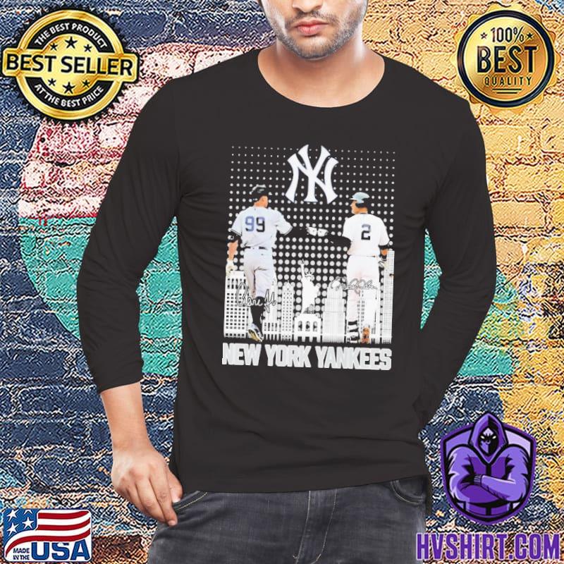 New york yankees aaron judge derek jeter city signatures T-shirt, hoodie,  sweater, long sleeve and tank top