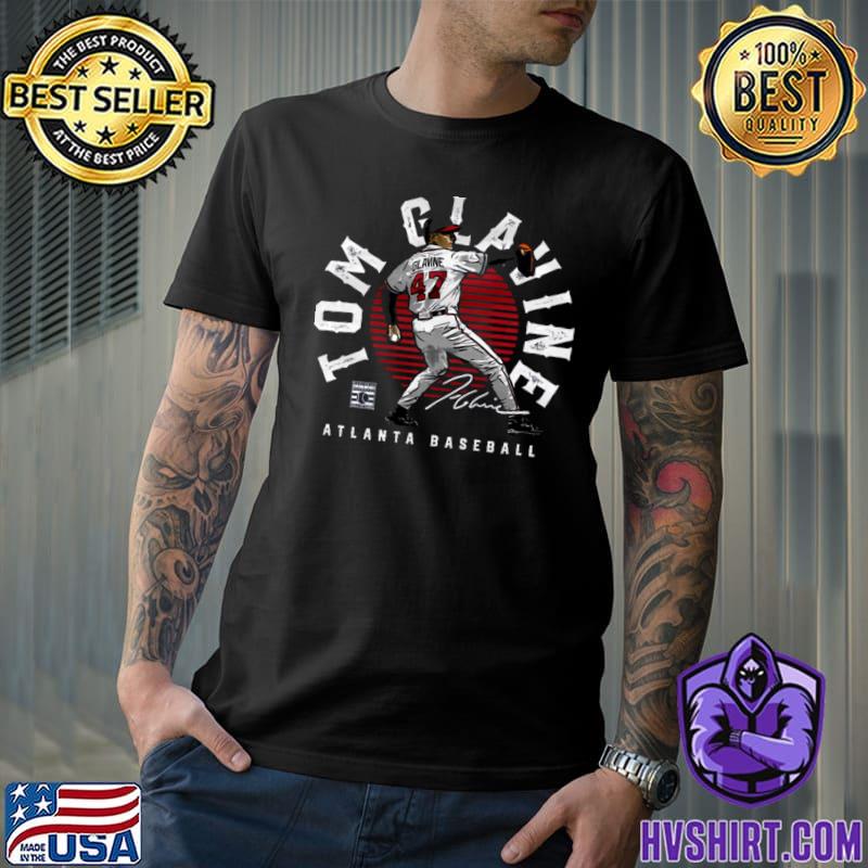 Top tom Glavine Atlanta Emblem Baseball Signature T-Shirt, hoodie