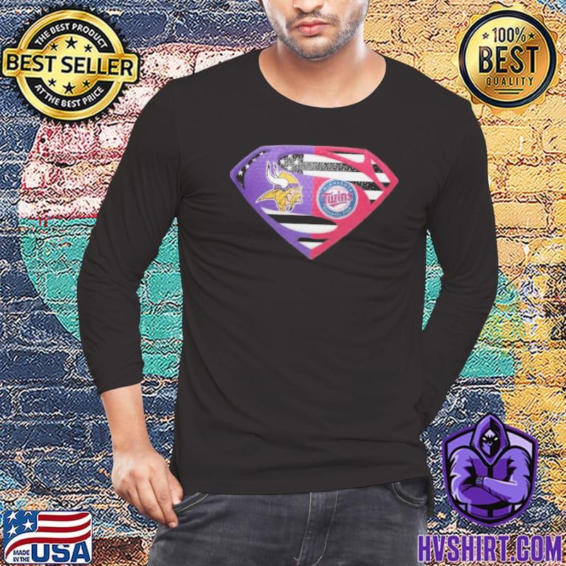 Vikings Minnesota Twins Superman retro shirt