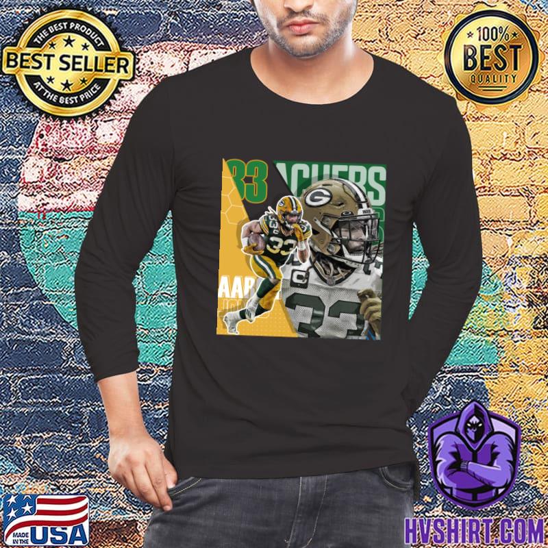 Aaron Jones Football American Player Poster Packers NBA T-Shirt -  Guineashirt Premium ™ LLC