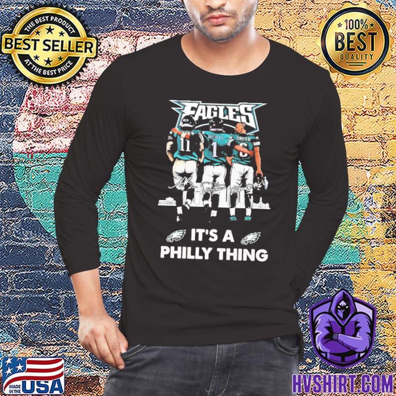 Aj Brown Jalen Hurts And Devonta Smith It's A Philly Thing Signature Shirt  - Guineashirt Premium ™ LLC