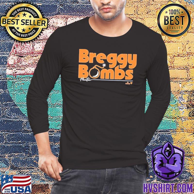 Official Alex bregman breggy bombs T-shirt, hoodie, tank top, sweater and  long sleeve t-shirt