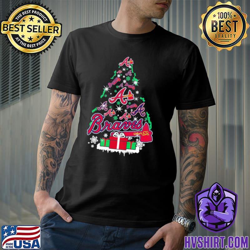 Atlanta Braves Players Christmas Tree Merry Christmas Shirt