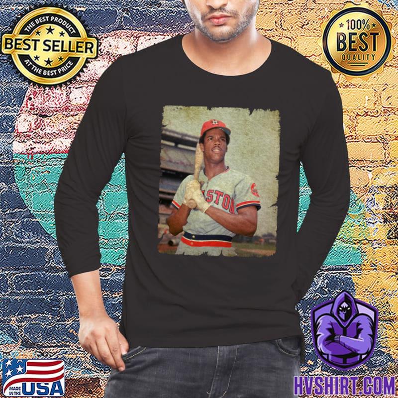 Cesar Cedeno Dominican Baseball Player in Houston Astros T-Shirt
