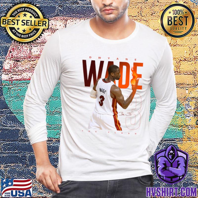 Dwyane Wade Fire Signature The Flash Miami Heat T-Shirt, hoodie