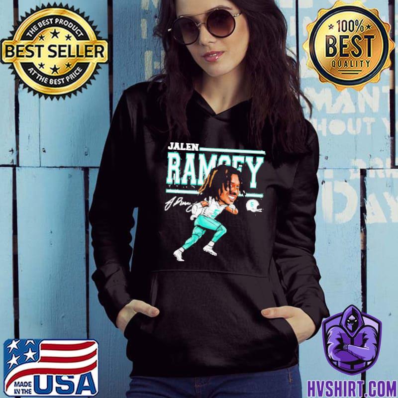 Jalen Ramsey Miami Dolphins Cartoon signature shirt - Dalatshirt