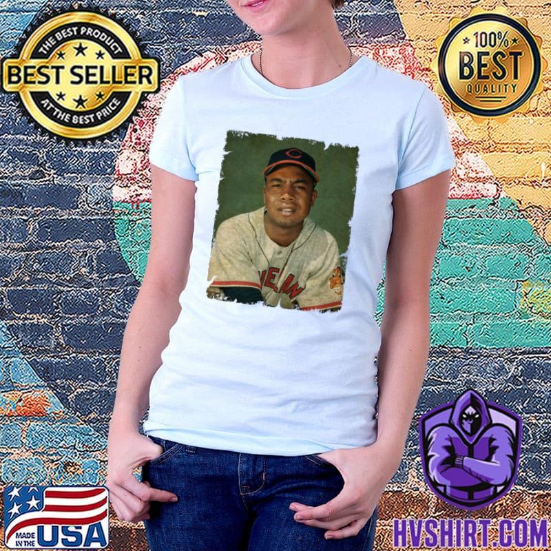 Larry Doby in Cleveland Guardians Amrican Baseball T-Shirt - Guineashirt  Premium ™ LLC