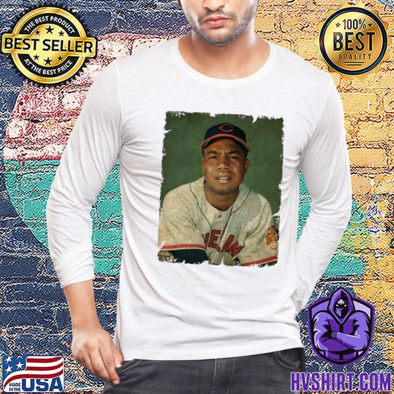 Larry Doby in Cleveland Guardians Amrican Baseball T-Shirt