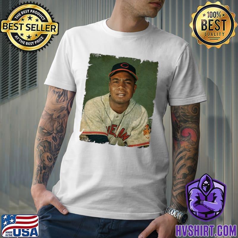 Larry Doby in Cleveland Guardians Amrican Baseball T-Shirt - Guineashirt  Premium ™ LLC