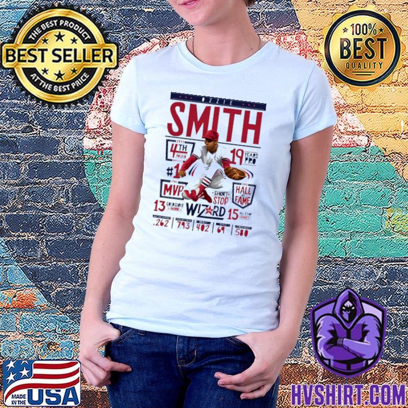 Ozzie Smith St.Louis Stats American Baseball Player T-Shirt