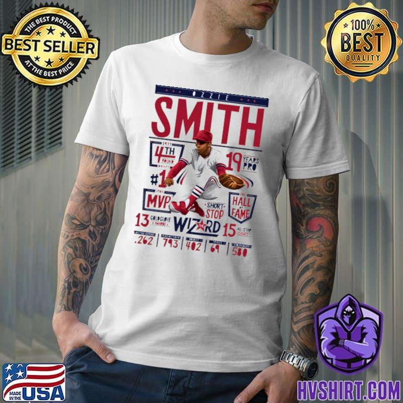 Ozzie Smith St.Louis Stats American Baseball Player T-Shirt