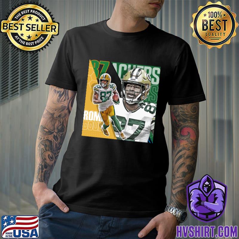 Romeo Doubs Green Bay Packers football poster design shirt, hoodie, sweater  and v-neck t-shirt