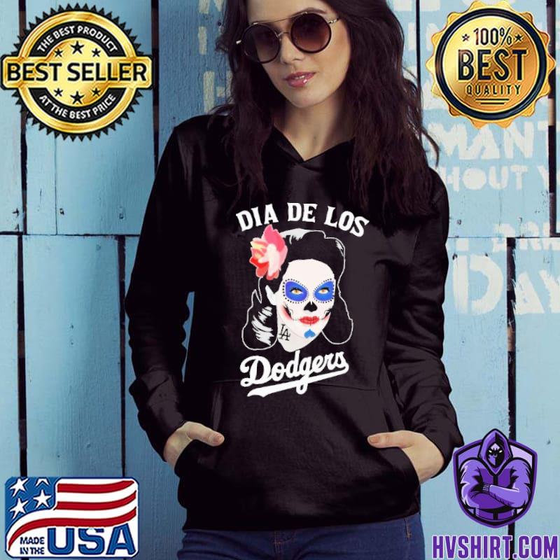 Official Los Angeles Dodgers Dia De Los Dodgers Skull Women Shirt