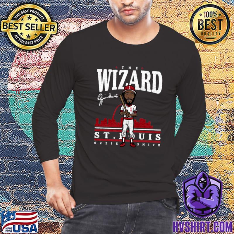 The Wizard Ozzie Smith St.Louis Toon Signature baseball T-Shirt