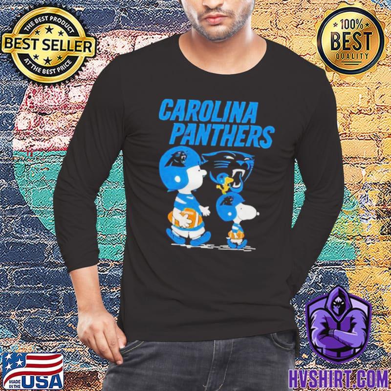 Carolina Panthers Peanuts Snoopy Charlie Brown And Woodstock T