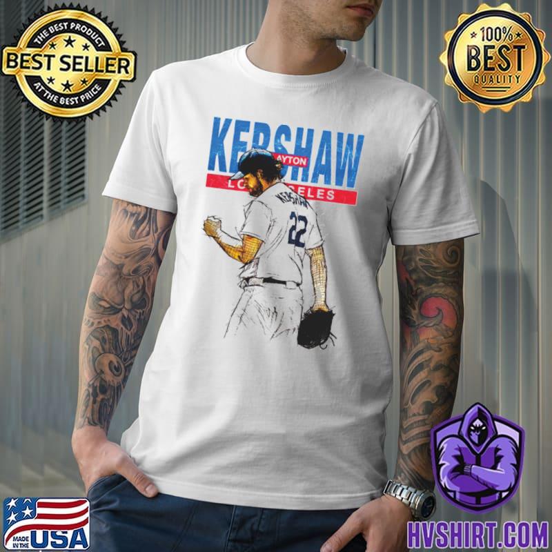 Clayton Kershaw Los Angeles D Sketch an American professional baseball  pitcher T-Shirt, hoodie, sweater, long sleeve and tank top