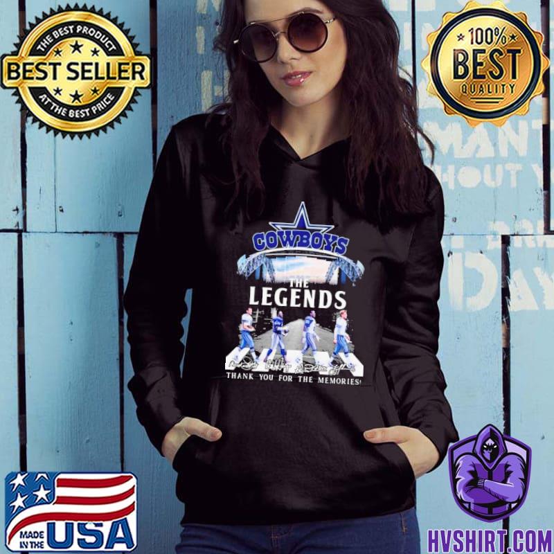 Dallas Cowboys the legends thank you for the memories signatures shirt,  hoodie, sweater, long sleeve and tank top