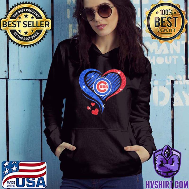 Chicago Cubs diamond heart logo 2023 shirt, hoodie, sweater, long