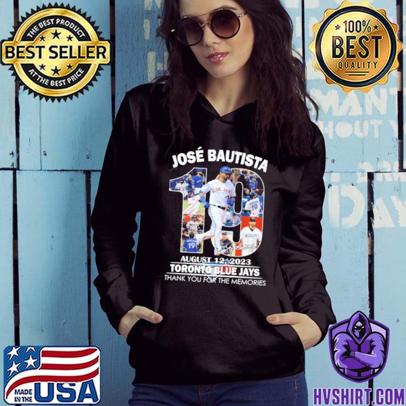 Toronto Blue Jays 19 Jose Bautista Thank You For The Memories Shirt,  hoodie, sweater, long sleeve and tank top