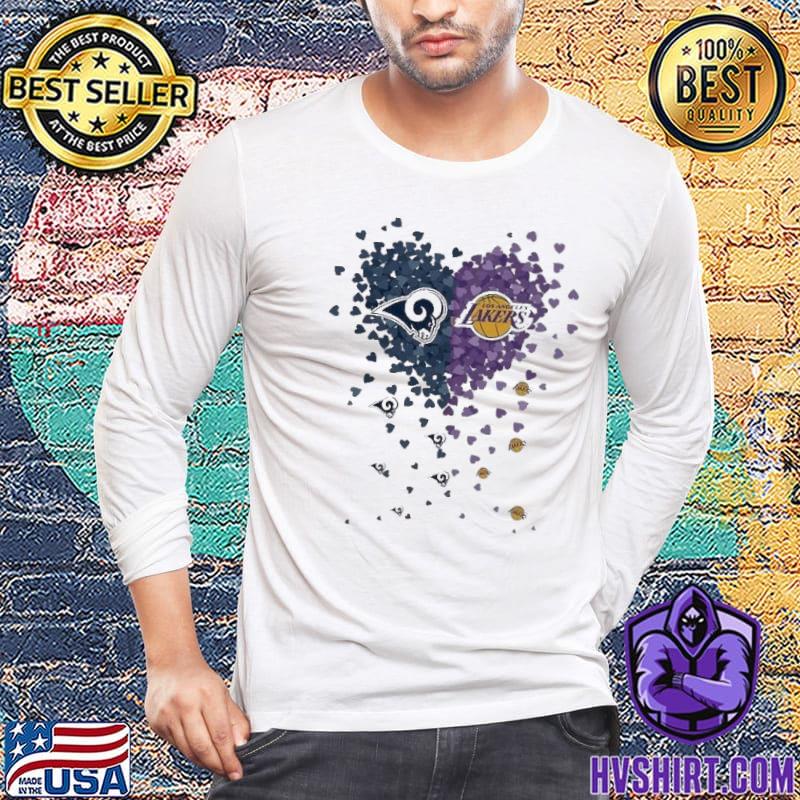 Los Angeles Rams Los Angeles Lakers Tiny Heart Shape 2023 Shirt