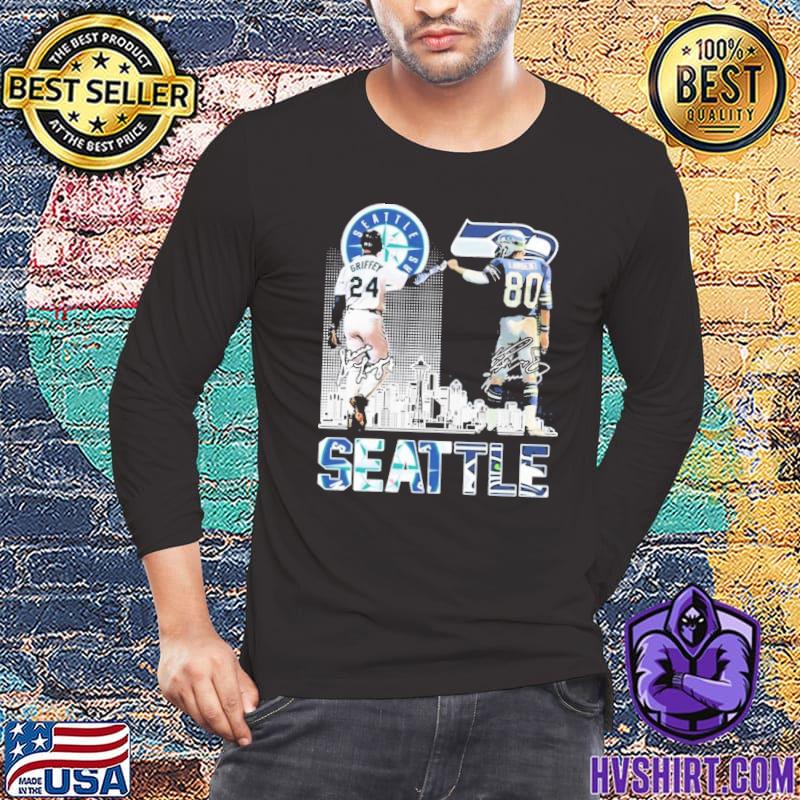 Seattle Seahawks Steve Largent And Seattle Mariners Ken Griffey City  Signatures Shirt, hoodie, sweater, long sleeve and tank top