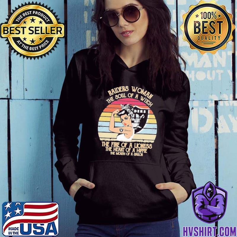 Strong Girls Las Vegas Raiders Woman The Soul Of A Witch Vintage shirt,  hoodie, sweater, long sleeve and tank top