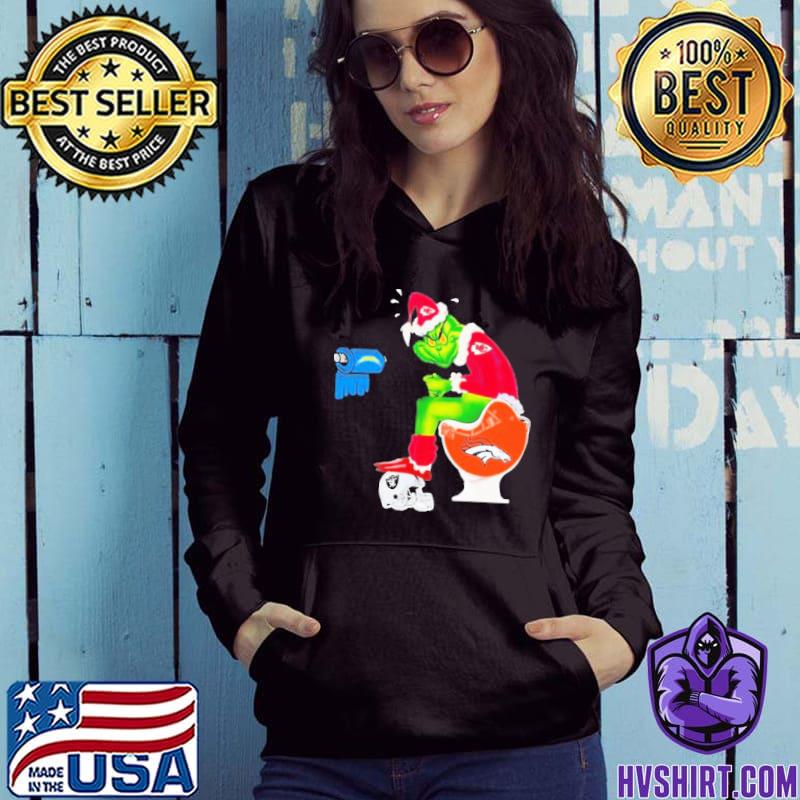 The Grinch Kansas City Chiefs Shitting On Toilet Denver Broncos And Other  Teams 2023 Shirt, hoodie, sweater, long sleeve and tank top