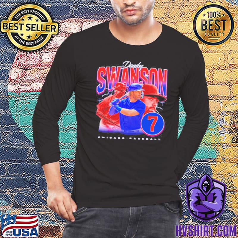 Dansby Swanson Retro 90s Chicago Baseball shirt, hoodie, sweater