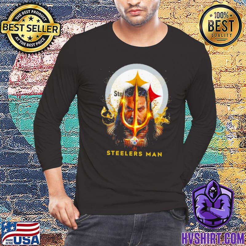 Official Steelers man aquaman T-shirt, hoodie, tank top, sweater and long  sleeve t-shirt