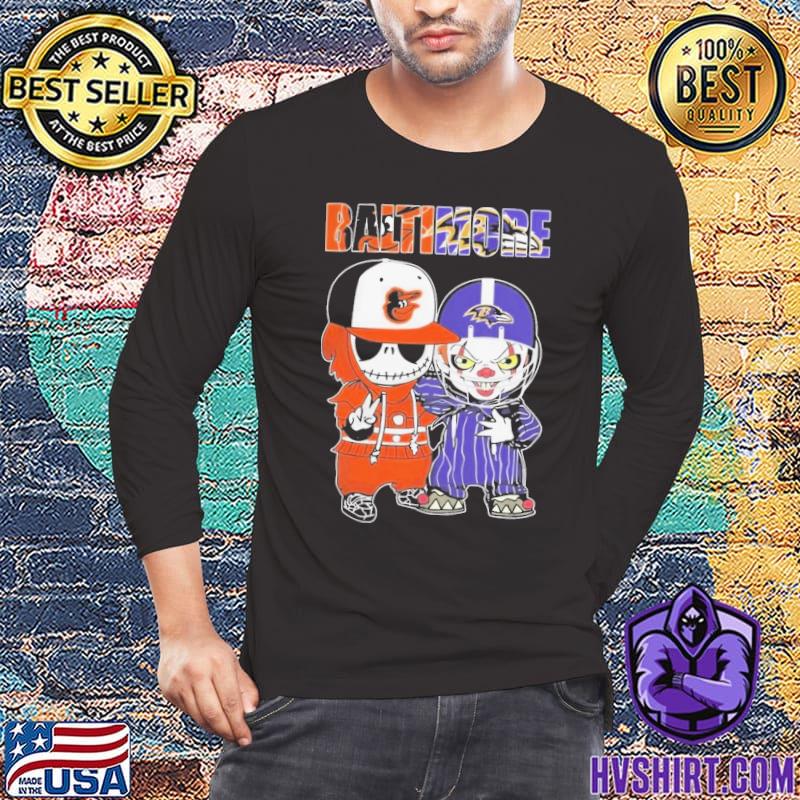 Jack Skellington and Pennywise Baltimore Orioles Baltimore Ravens