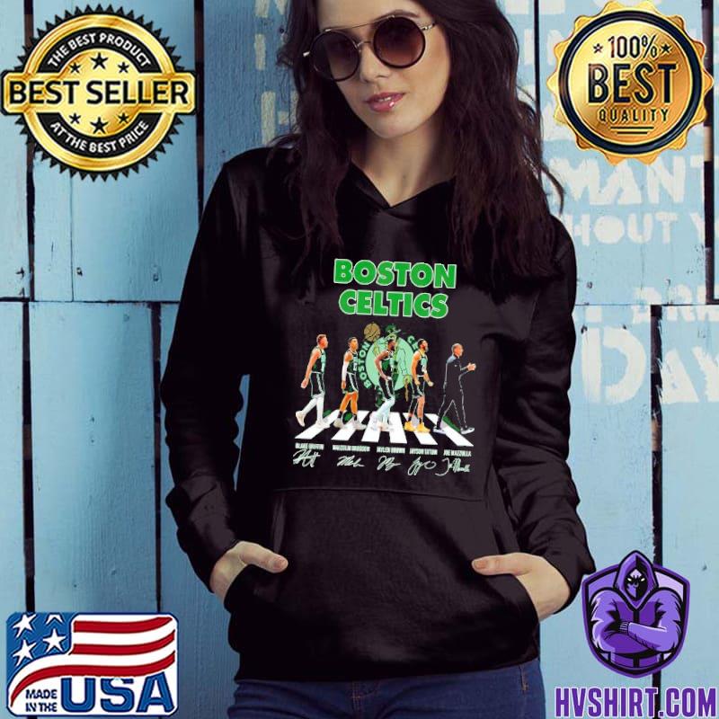 Boston Celtics abbey road signatures shirt, hoodie, longsleeve