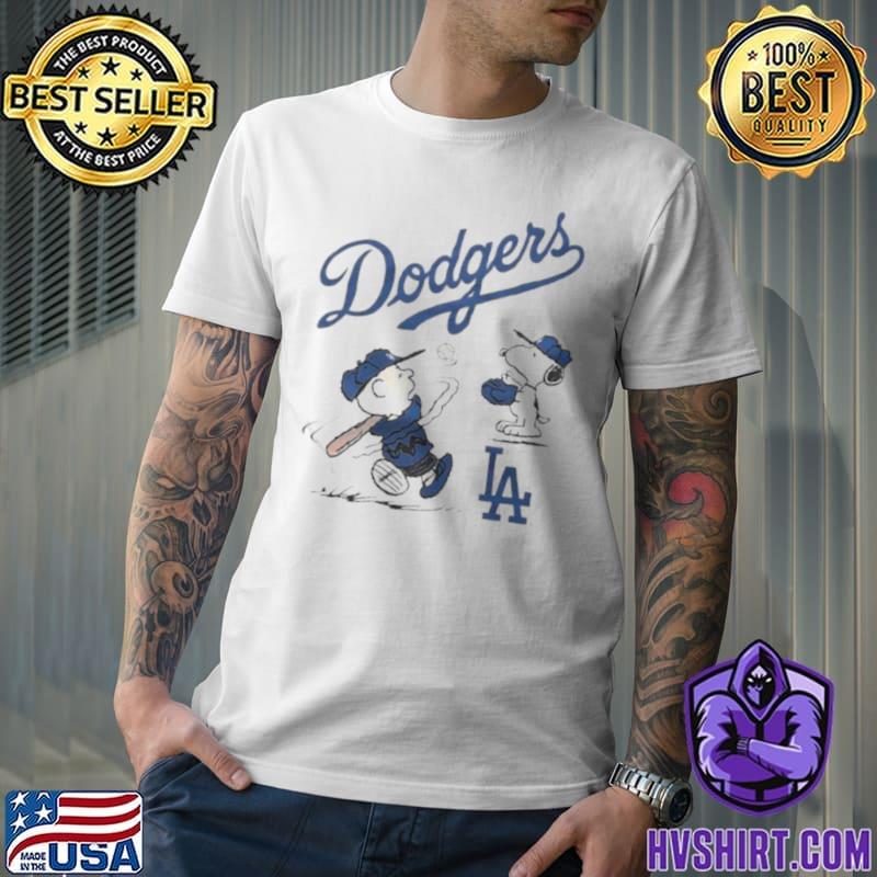 HVshirt on X: Charlie Brown And Snoopy Playing Baseball Los Angeles Dodgers  Mlb 2023 shirt Buy link:  Home:    / X