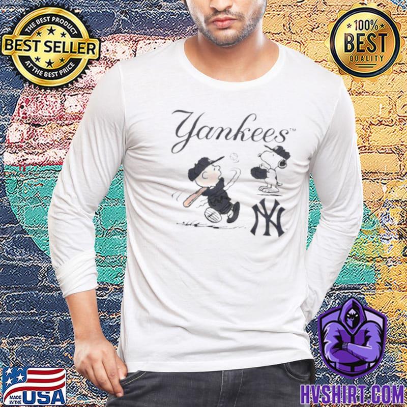 Charlie Brown And Snoopy Playing Baseball New York Yankees MLB 2023 Shirt,  hoodie, sweater, long sleeve and tank top