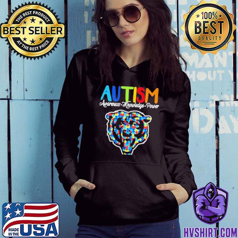 Chicago Bears Autism Awareness Knowledge Power Shirt