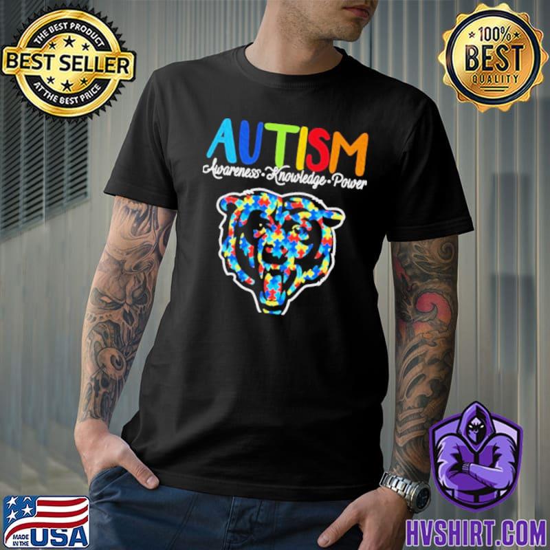 Chicago Bears NFL Special Autism Awareness Design Hoodie T Shirt - Growkoc