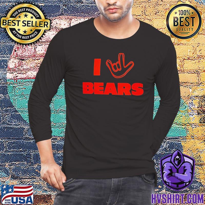 Chicago Bears The Nfl Asl Collection By Love Sign Tri Blend Shirt