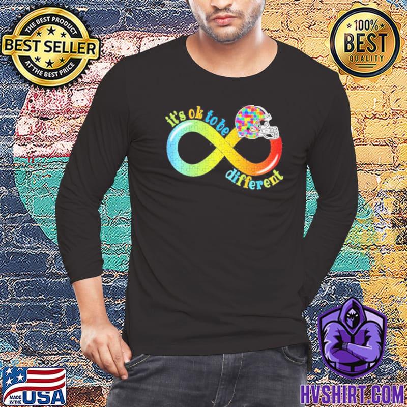 Official dallas Cowboys It's Ok To Be Different Autism Awareness Infinity  Symbol Shirt, hoodie, sweater, long sleeve and tank top