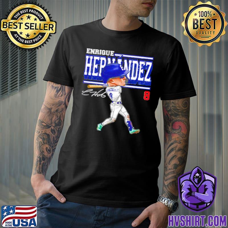 HVshirt on X: Enrique Hernandez Los Angeles D Cartoon baseball shirt Buy  link:  Home:    / X