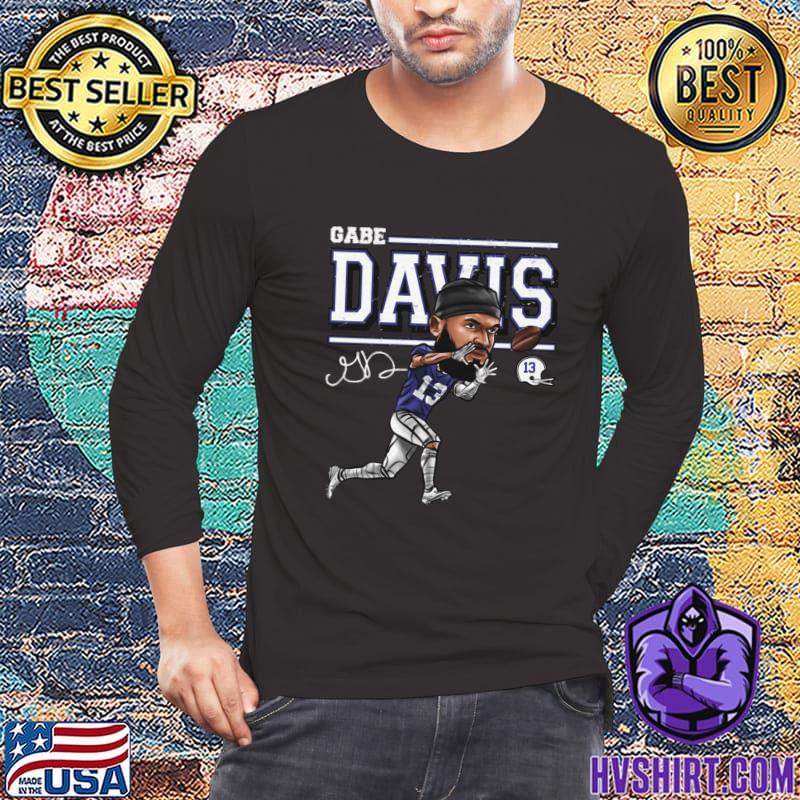 Gabriel Davis Buffalo Cartoon WHT