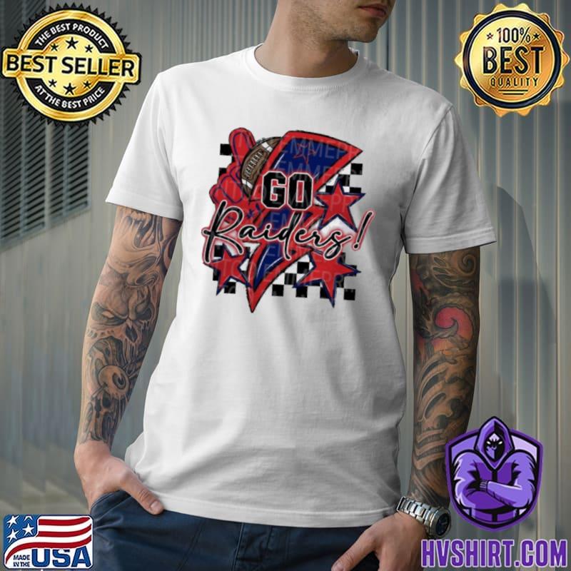 Go Raiders Football Sublimation Design T-shirt,Sweater, Hoodie, And Long  Sleeved, Ladies, Tank Top