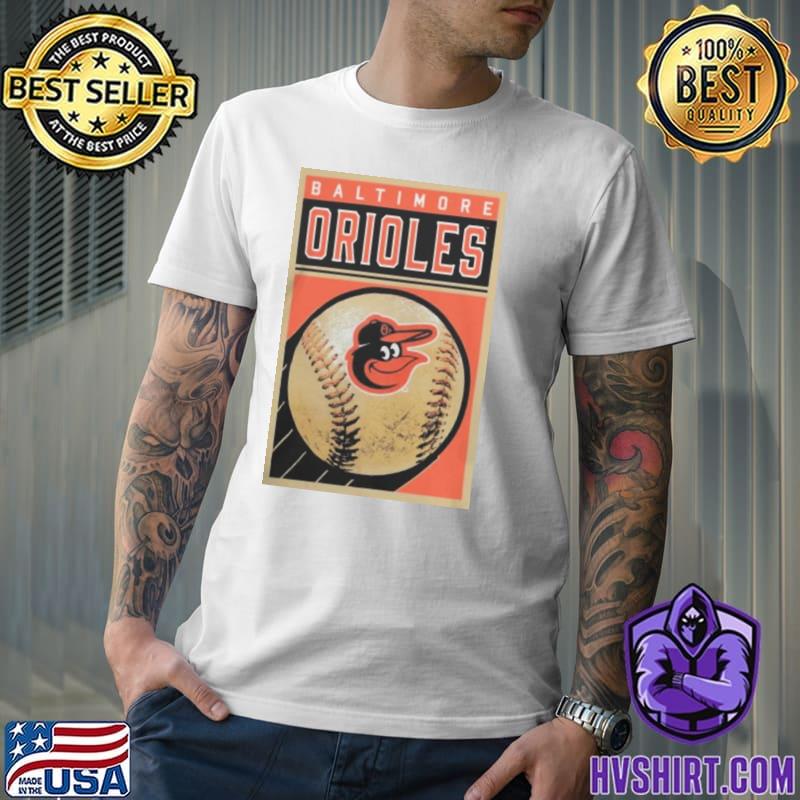 Official heathered Gray Baltimore Orioles Team Baseball Card T