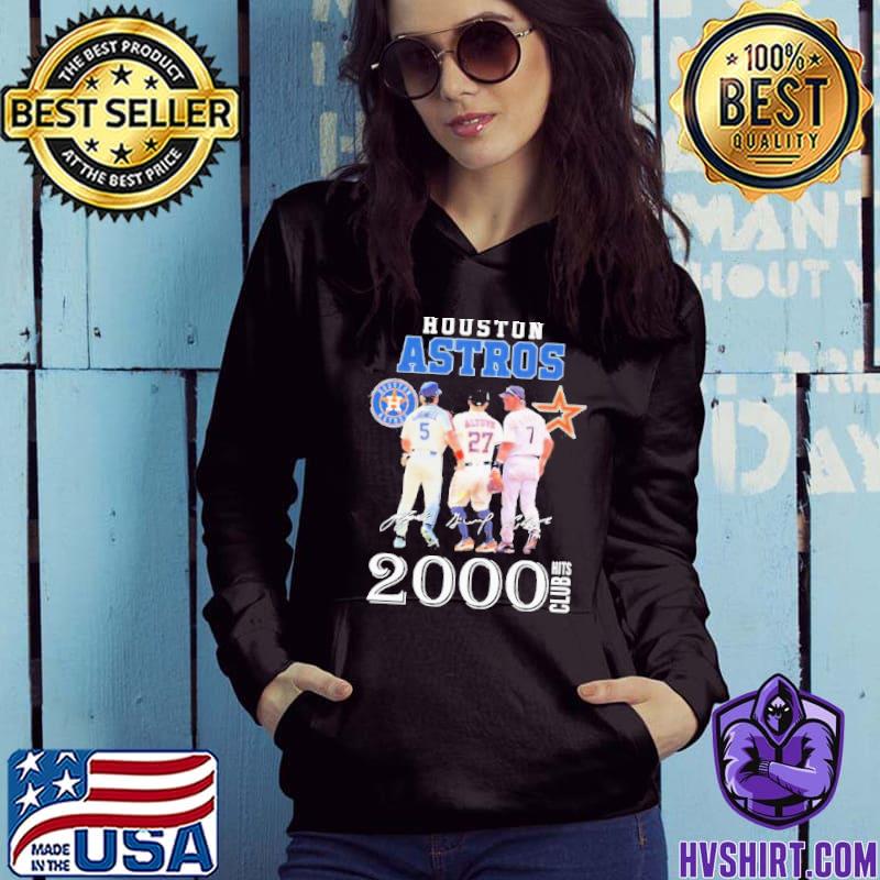 Original Houston Astros 2000 Hits Club Signatures T-shirt,Sweater, Hoodie,  And Long Sleeved, Ladies, Tank Top