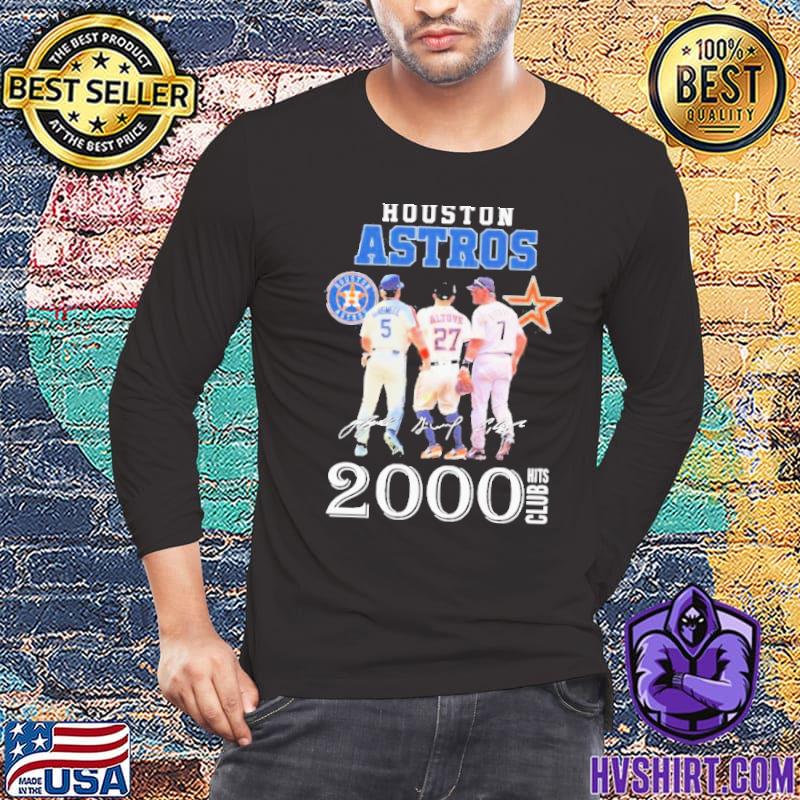 Houston Astros 2000 Hits Club signature retro shirt, hoodie, sweater, long  sleeve and tank top