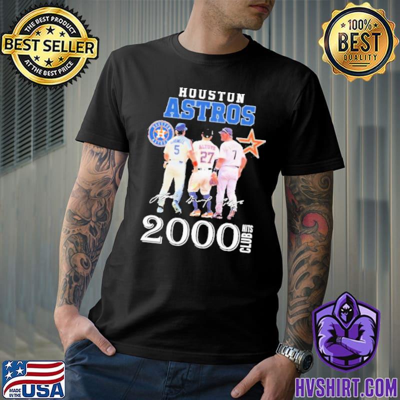 Houston Astros 2000 Hits Club signature retro shirt, hoodie