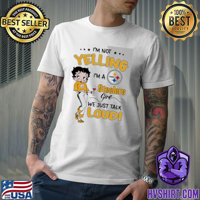 Betty Boop I'm not yelling I'm a Detroit Lions girl shirt