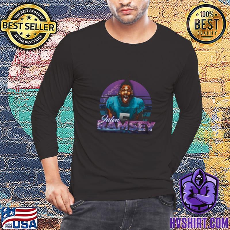 Jalen Ramsey American football cornerback Vintage Sunset Miami Neon T-Shirt,  hoodie, sweater, long sleeve and tank top