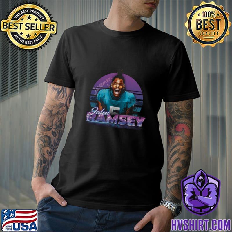 Jalen Ramsey American football cornerback Vintage Sunset Miami Neon T-Shirt,  hoodie, sweater, long sleeve and tank top